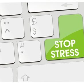 Tastatur mit einer Stop Stress Taste